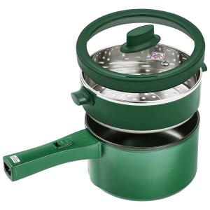 EKNOSRI Panela Elétrica Multifuncional 2L, c, Forro Antiaderente, 700W, Branca