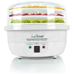 Desidratador de Alimentos 3 em 1, 650W 4 Bandejas, 110v, NUTRICHEF PKFDSRC10WT, Branco
