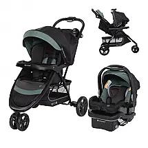 Cadeirinha Baby Trend EZ Ride SE Cinza Sage Sistema de Viagem Recém-nascido a 13,6 kg com Carrinho