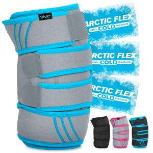 Joelheira a Gel de Compressão para Dor de Artrite, Tendinite, LCA, Lesão Atlética, Osteoartrite, Azul
