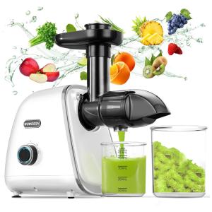 Centrífuga de Frutas, 2 Velocidades, Aço Inoxidável, 150W, 110v, WOWDSGN, Branco