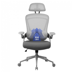 Cadeira de Escritório Ergonômica com Apoio de Braço Retrátil, Nouhaus ErgoFlip, Cinza