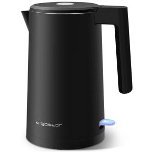 Chaleira Elétrica 1.7L com Desligamento Automático e Proteção de Fervura, 1500W, 110v, AIGOSTAR, Preto