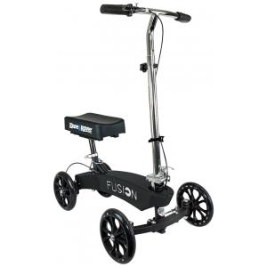 Andador de Joelho Direcionável até 136 kg com Direção nas 4 Rodas, KneeRover, Preto