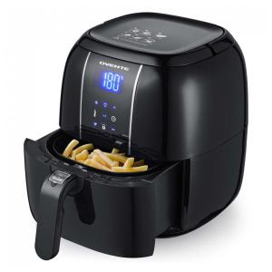 Fritadeira Elétrica AirFryer 3.2L de Capacidade e Painel de Controle Digital, 1400W, 110V, OVENTE FAD61302B, Preto