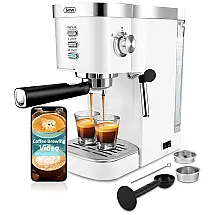 Gevi Maquina Café Expresso 20 Bar, 1,2L, 1350W, Branca