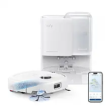 Robô Aspirador eufy E25 HydroJet 20.000 Pa com Estação Multifuncional Branco 110V