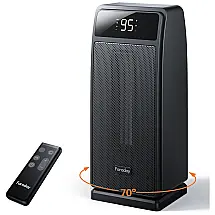 Aquecedor Elétrico com Termostato para Uso Interno, 1500W 110V, FARADAY, Preto