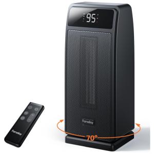 Aquecedor Elétrico com Termostato para Uso Interno, 1500W 110V, FARADAY, Preto