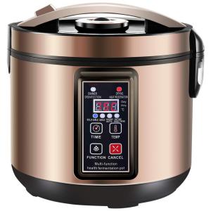 Panela Elétrica Multifuncional com Revestimento de Cerâmica 6L, Aço Inoxidável, 110v, MLGB, Dourado