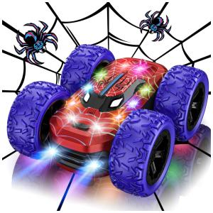 Mini Carro de Controle Remoto 4x4 com Luzes LED, Acrobacias 360°, 2.4Ghz, Brinquedo para Meninos, Carro RC para Crianças,Kazswitle