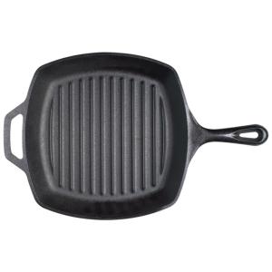 Frigideira de Ferro Fundido Pré Temperada, LODGE L8SGP3PLT, Preto