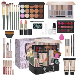 Kit Completo de Maquiagem Venshun Multiuso Paleta 20 Cores Estojo Portátil para Iniciantes com Pincéis e Acessórios