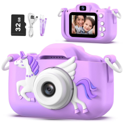 Câmera Infantil Para Meninas de 3 a 12 Anos, Presente de Natal/Aniversário para Meninas, Brinquedo para 3 a 9 Anos. OUTUVAS.