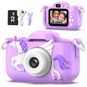 Câmera Infantil Para Meninas de 3 a 12 Anos, Presente de Natal/Aniversário para Meninas, Brinquedo para 3 a 9 Anos. OUTUVAS.