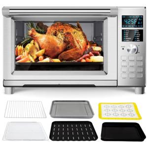 Forno Elétrico de Bancada 12 em 1 com 30 Litros de Capacidade e Função AirFyer, 110V 1800W, Nuwave Bravo