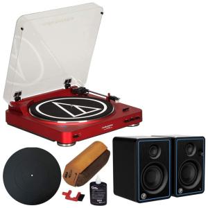Vitrola Toca Discos Estéreo sem Fio Bluetooth Automático Kit de Limpeza Vinil, 110v, AUDIO TECHNICA, Vermelho