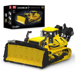 Kit de Construção Escavadeira de Esteira com 3774 Peças e Controle Remoto para Crianças e Adultos, Mould King, Amarelo