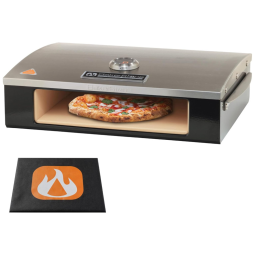 Forno de pizza série profissional P O, preto, inoxidável, BAKERSTONE P AHXXX O 000