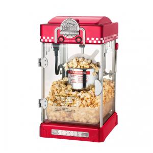 Máquina de Pipoca Great Northern Little Bambino, Moderna, Nas Cores Cinza e Vermelha, Ideal Para Pipoca Gourmet, Perfeita para Cinema em