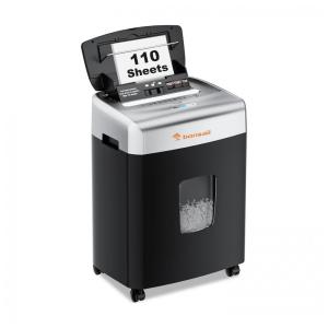 Trituradora de Papel Bonsaii HeavyDuty para Casa e Escritório com Alimentação Automática de 110 Folhas, Corte Micro, Nível de Segurança P4