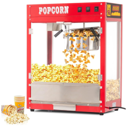 Pipoqueira Elétrica Retrô Nostalgia Produz até 5 Kg por Vez, 110V RIEDHOFF, Vermelha