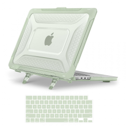 MOSISO Capa Rígida para MacBook Pro 16" 2025-2021, TPU Anti-Choque com Kickstand Dobrável e Teclado, Verde Sálvia