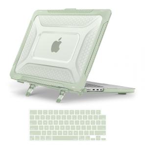 MOSISO Capa Rígida para MacBook Pro 16" 2025-2021, TPU Anti-Choque com Kickstand Dobrável e Teclado, Verde Sálvia
