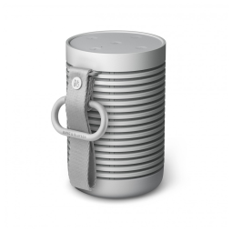 Caixa de som Bluetooth portátil Bang & Olufsen Beosound Explore cinza IP67 som 360° 27h bateria