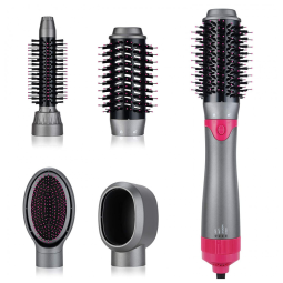 Escova Rotativa Modeladora com 4 Acessórios, 110v, NECMUAIH SM 5258, Cinza