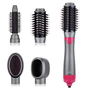 Escova Rotativa Modeladora com 4 Acessórios, 110v, NECMUAIH SM 5258, Cinza