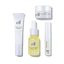 Kit Skincare Completo com Óleo de Semente de Cânhamo e Hidratante, 4 Produtos, E.L.F. 82940, Branco