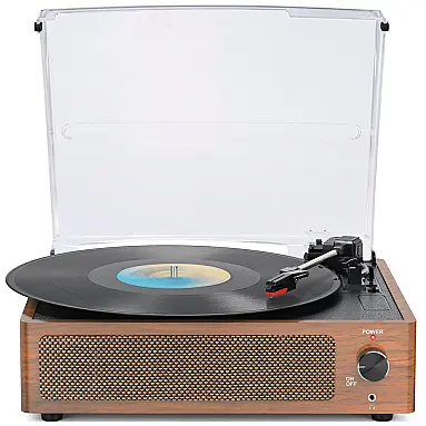 Toca-discos Vintage com Alto-falantes para