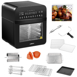 Forno Fritadeira Elétrica Air Fryer 12 Litros com 11 Acessórios, 110V 1600W, GoWISE USA GW44803