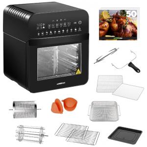Forno Fritadeira Elétrica Air Fryer 12 Litros com 11 Acessórios, 110V 1600W, GoWISE USA GW44803