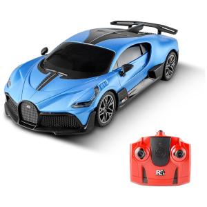 Carrinho de Controle Remoto Bugatti Licenciado para Crianças de 8 a 14 Anos, BEZGAR, Azul