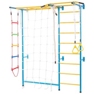 Academia de Escalada Multifuncional VEVOR para Crianças, Conjunto de Brincadeira com Escada Sueca de Aço Carbono, Escada de Parede