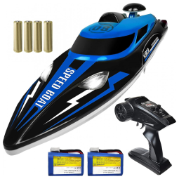 Sunallin Barco de Controle Remoto p, Adultos até 32km, h, Recarregável, Vermelho