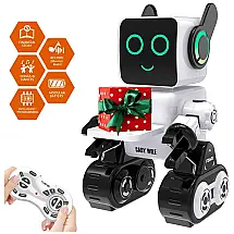 Robô Programável Inteligente PRANITE com Controle Remoto e Programação Inteligente para Crianças Acima de 6 Anos, Branco