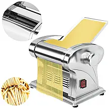 Máquina de Macarrão Automática em Aço Inoxidável com 6 Configurações, 135W, 110v, YMJOINMX, Prateado