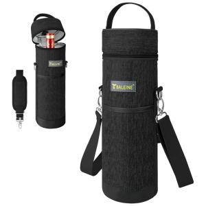 Bolsa Térmica Para Transporte de Vinhos BALEINE até 1 Garrafa, Preto