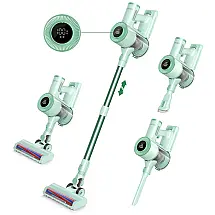 Aspirador de Pó Multifuncional Homeika sem Fio com Acessórios e Painel LED, 110V 200W, Verde