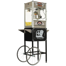 Carrinho de Pipoca Retro com Panela de 0,56g e Iluminação, 110V, Funtime FT1665PP, Preto