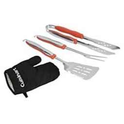 Grilling Tool Set com luva Grill, Aço Inoxidável 3 peças, CUISINART CGS 134O