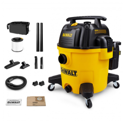 Aspirador de Pó e Água com Capacidade de 37,9 Litros, 110V 1200W, DeWALT DXV10PZ, Amarelo