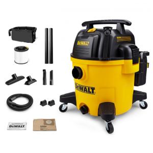 Aspirador de Pó e Água com Capacidade de 37,9 Litros, 110V 1200W, DeWALT DXV10PZ, Amarelo