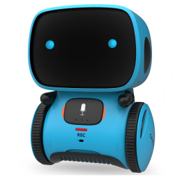 Robô Interativo com Sensor de Toque, Controle de Voz, Reconhecimento de Fala, Canta e Dança, 4 a 7 Anos, GILOBABY, Azul