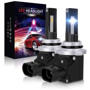 Lâmpada Automotiva para Farol 10000 lm 6000K Frio Xenon À Prova Dágua e Poeira, EASY EAGLE 9005 LED Headlight Bulbs
