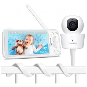 Babá Eletrônica Yonvim Vídeo HD 1080P com Câmera, Áudio, Visão Noturna