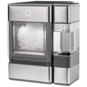 Máquina de Gelo GE Profile, Portátil, Aço Inox, Produz 11kg, Dia, 110v, GE MAJOR APPLIANCES OPAL01GEPKT, Cinza